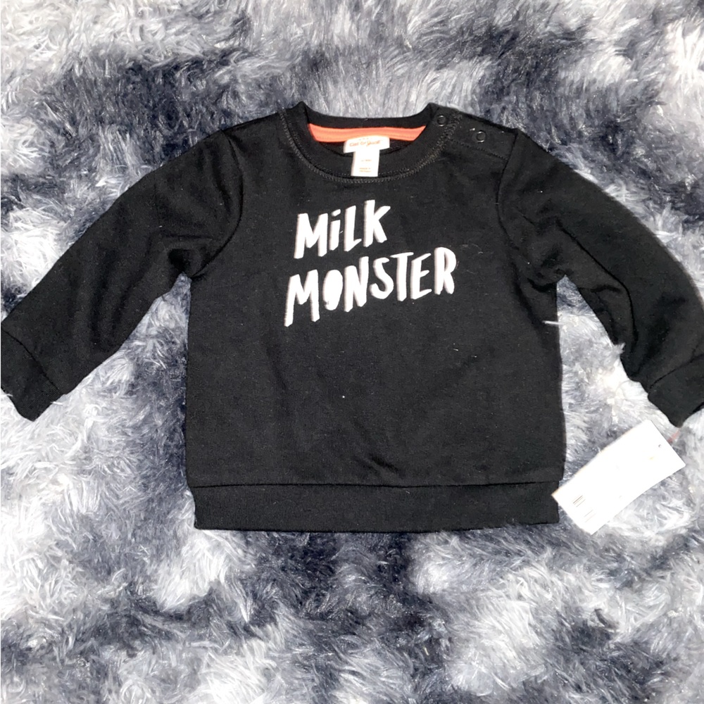 Cat and jack 6-9 months milk monster baby sweater